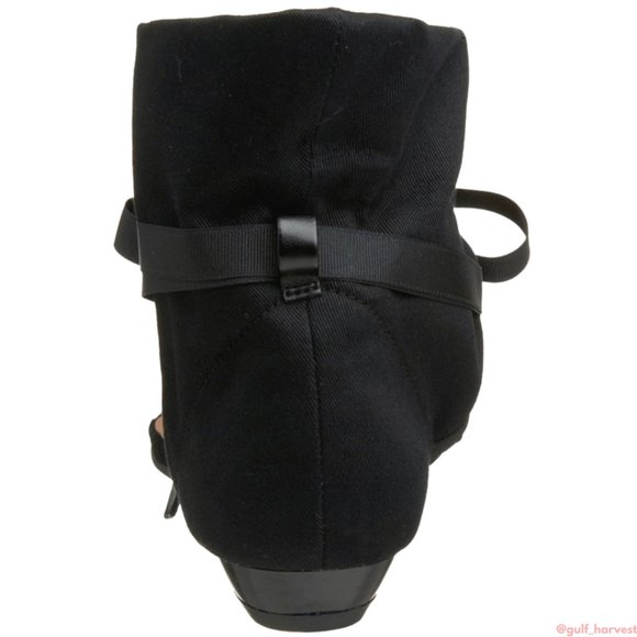 Chinese Laundry Women's Black Twill Sudoku Low Wedge Thong Sandal, Choose Size - Picture 2 of 14